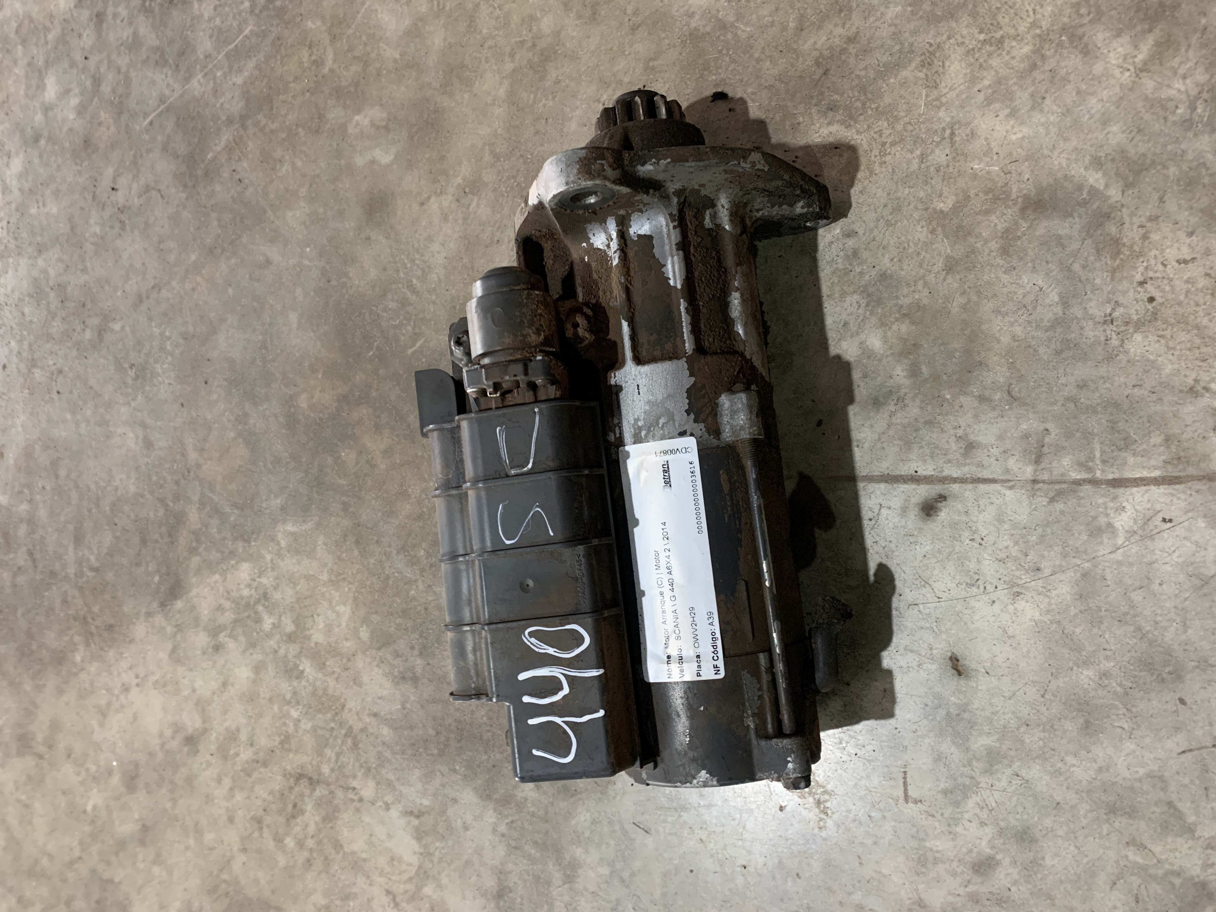 Motor de partida Scania G440 6x4