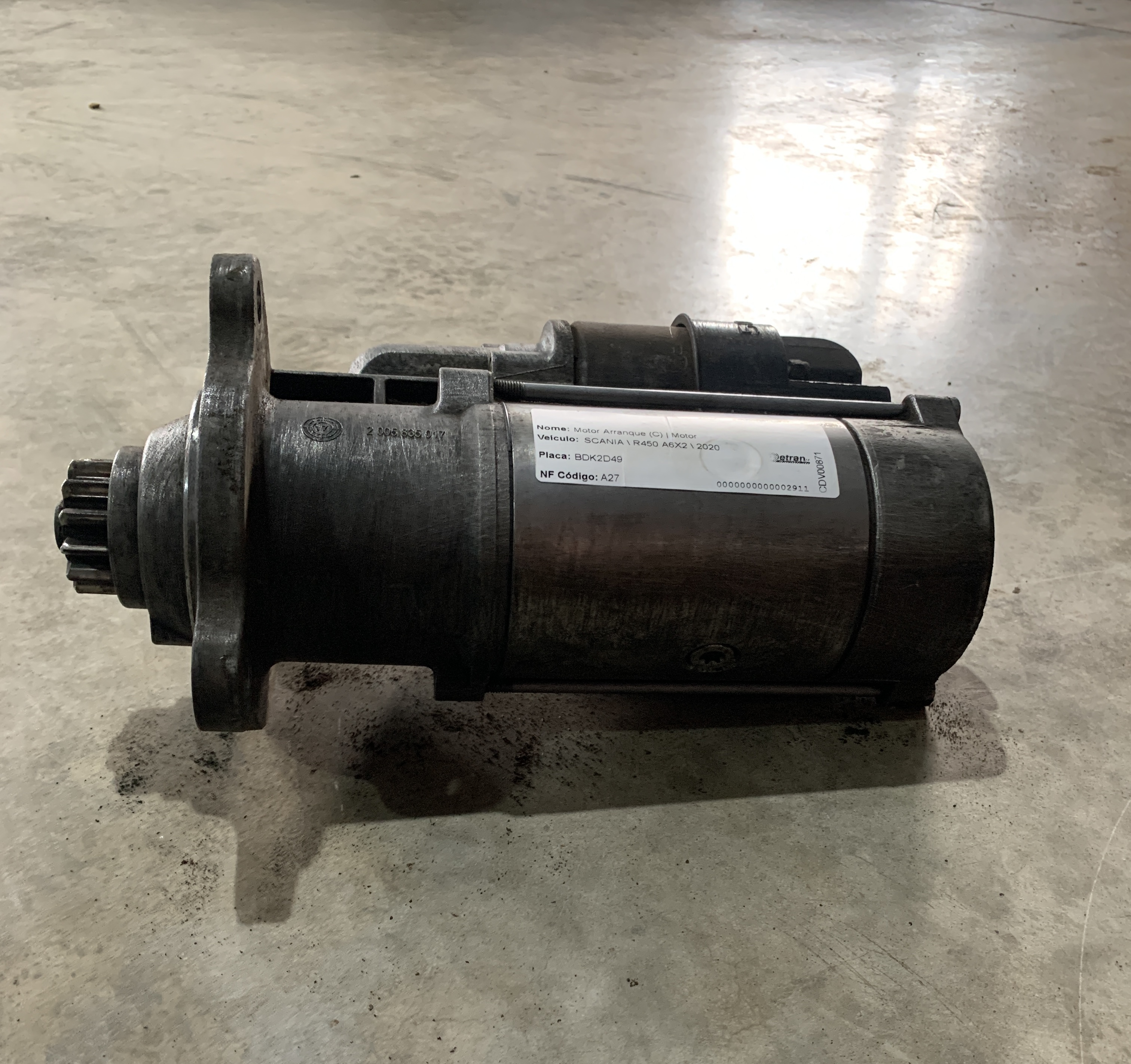 Motor de partida Scania R450  6x2
