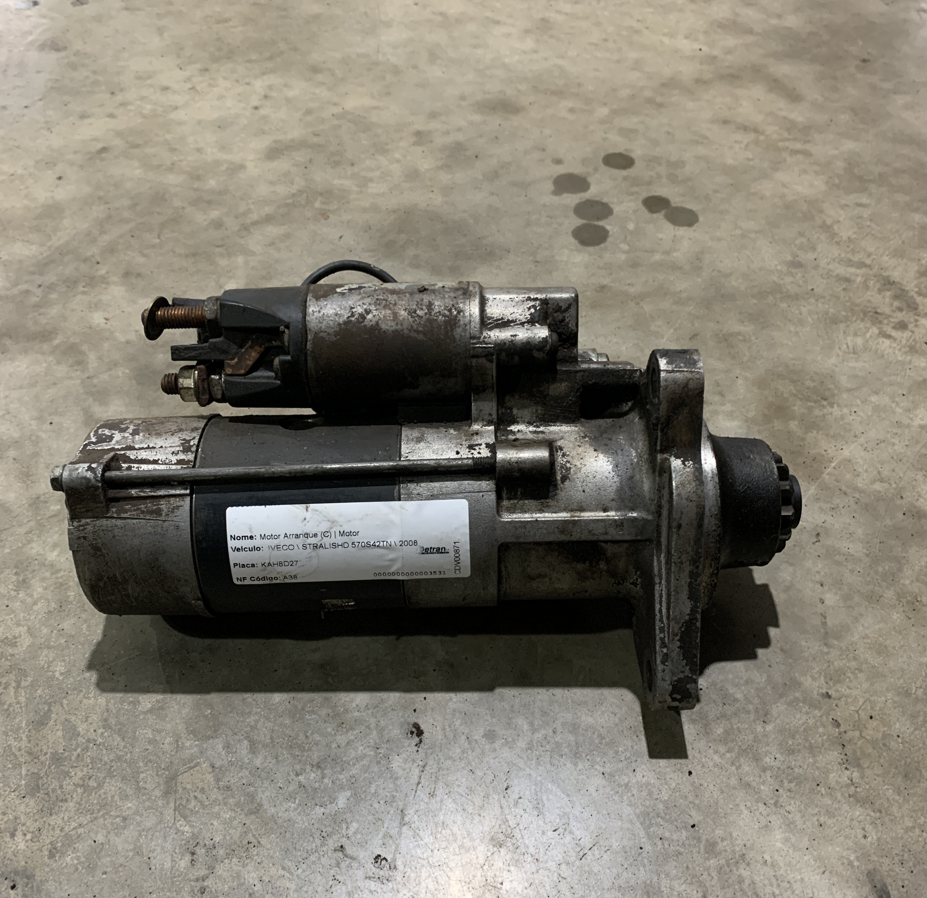 Motor de partida Iveco Stralishd 570S42TN